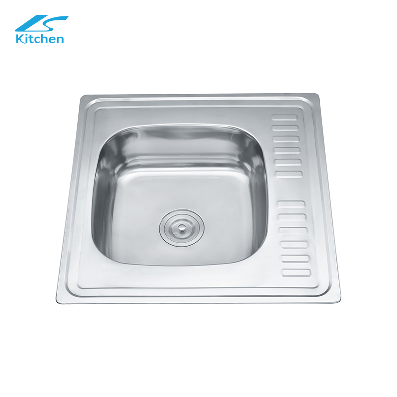Washing Basin with Plate High Quality 201/304 Stainless Steel Sink Single Bowl Kitchen Sink Island Modern New Style 