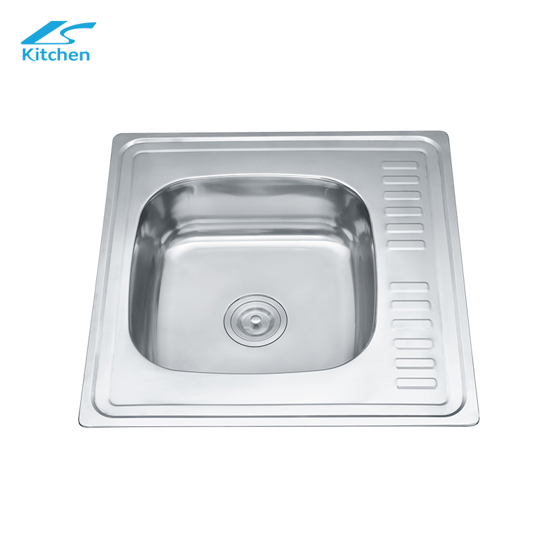Washing Basin with Plate High Quality 201/304 Stainless Steel Sink Single Bowl Kitchen Sink Island Modern New Style 