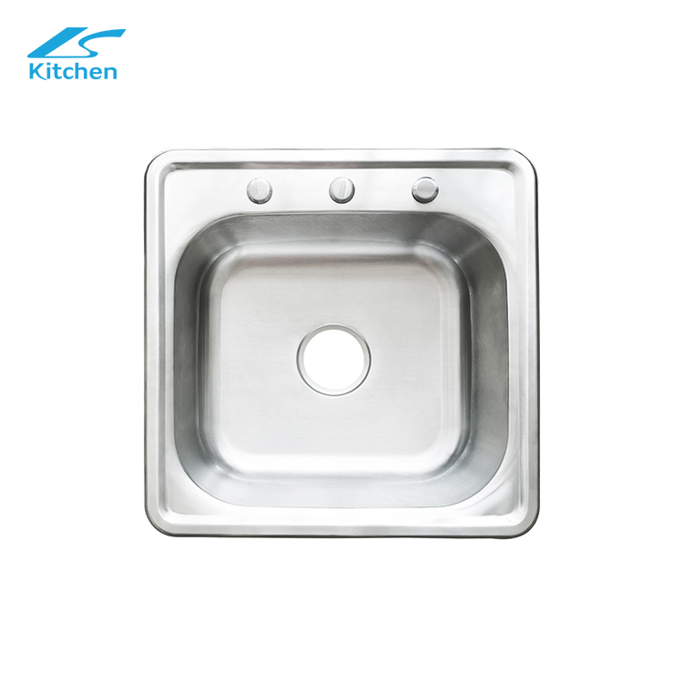 Best Selling Single Bowl Kitchen Sink Silver Stainless Steel Top Mount Sinks Kitchen Low Price Sink