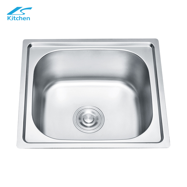 Brushed Factory Direct Sale LS-4641 Stainless Steel Kitchen Sink Single Square Bowl Pressing Touring Car Single Bowl Style