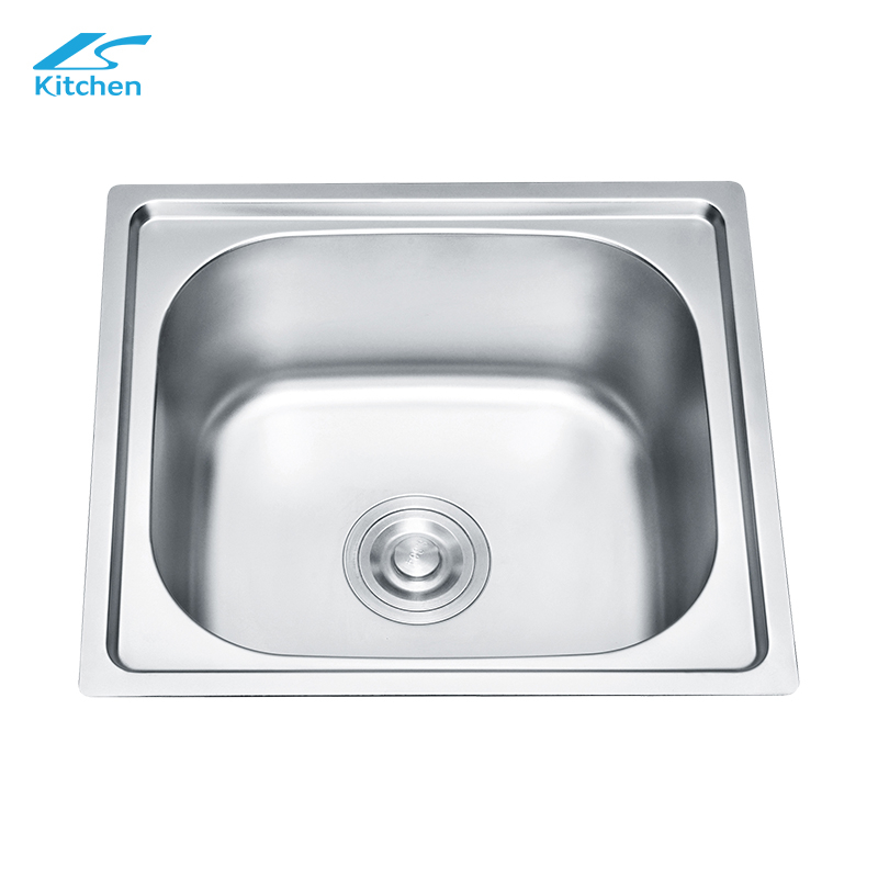 Brushed Factory Direct Sale LS-4641 Stainless Steel Kitchen Sink Single Square Bowl Pressing Touring Car Single Bowl Style