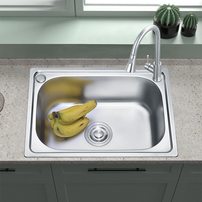 Single Basin Undermount Stainless Steel Kitchen Sink - Rectangular Rounded Corner Stretch Bar Sink, Durable & Stylish for Home Use