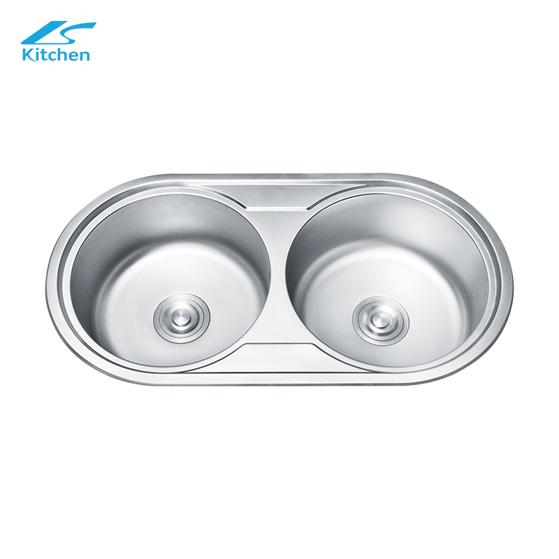 Top Recommend Double Round Bowl Sink Modern Kitchen Sink