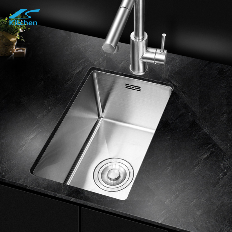 Top Silver CE Certified Handmade Modern Rectangular Mini Kitchen Sink – Undermount Design,Small Kitchen Sink, Modern Kitchen Sink