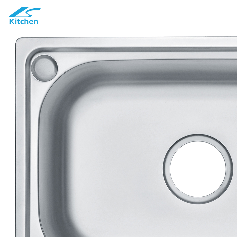 Washing and Cooking Basin 304 Stainless Steel Pressing Sink Deep Wash Basin Single Bowl Big Size Home Farmhouse