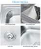 Direct Sale factory Best Price Stainless Steel Single Bowl Kitchen Sink Supplier