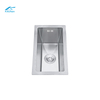 Small Silver SUS304 Stainless Steel Handmade Kitchen Sink – Rectangular Design, CE Certified