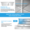 Undermount Sliver Kitchen Sink 33' Handcrafted Stainless Steel Sink with large Space
